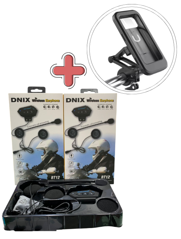 Miniatura 4 de Combo Bt-12 + Holder Moto Para Tubo